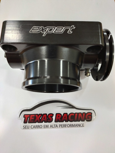 Imagem 3 de 4 de Corpo De Borboleta Tbi 60mm Preto Expert Para Fueltech