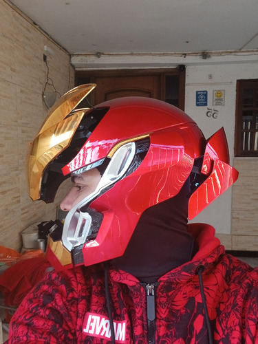 Capacete Comando Voz Iron Man Mk50 Homem De Ferro Sem Juros