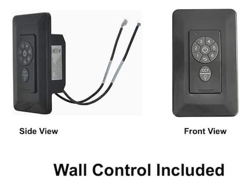Abanico De Techo Grande 72' Control De Pared Home Deppot 1.829 M 60hz Negro Negro Plástico 6