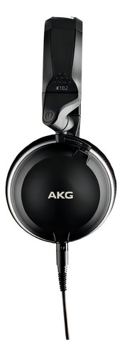 Fone De Ouvido Profissional Akg K182 Monitoramento Fechado Cor Preto