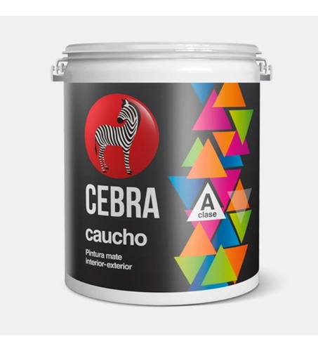 Pintura De Caucho Mate Clase A (spazio)  Galon Marca Cebra 