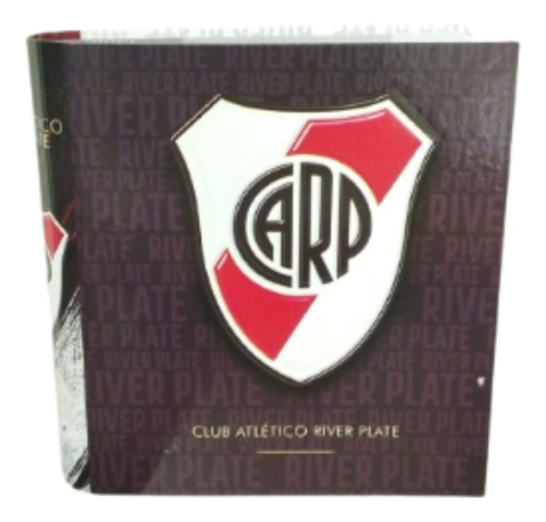 Carpeta N3 River Plate 3 Anillos Tapa En Relieve B