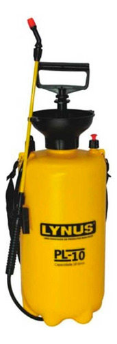 Pulverizador Manual 10 Litros - Lynus-8123.7 Cor Amarelo