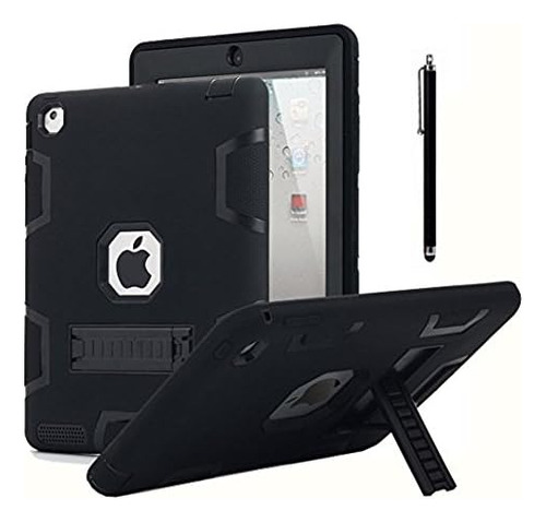 Funda iPad 2,3,4 Goma Resistente A Impactos/negro