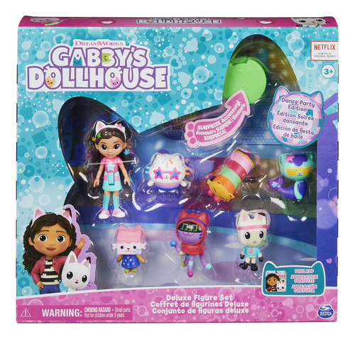 Conjunto De Figuras Gabby's Dollhouse Fiesta De Baile 3+