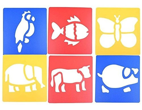 Lgege 6 Piezas Colores Surtidos Animales De Plastico Pintur
