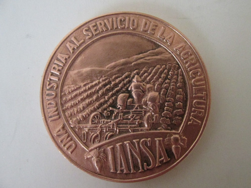 Medalla Industria Azucarera Nacional Chile Año 1954 Escasa