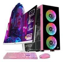 Comprar Xtreme Pc Gaming Amd Radeon Vega Renoir Ryzen 7 5700g 16gb Ssd 1tb Monitor Curvo 23.8 100hz Wifi Dragonfly Pink