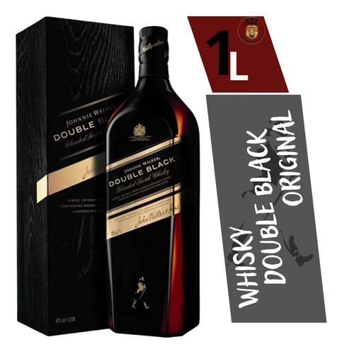 Whisky Double Black Johnnie Walker 1 Litro C/ Caixa E Selo