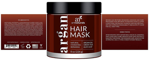 Máscara Artnaturals Argán Aceite De Pelo - (8 Oz / 226g) - D