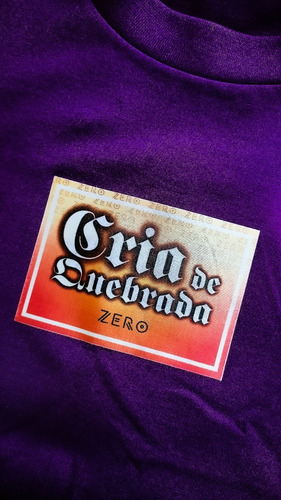 Imagem 2 de 3 de Camiseta T-shirt Estampada Cria De Quebrada