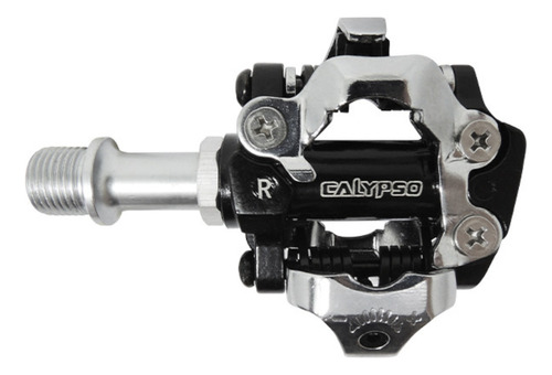 Pedal Clip Calypso Alumínio Rolamentado Bike Mtb C/ Tacos