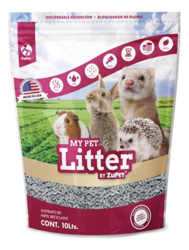 Sustrato Papel My Pet Litter 10l Cuy, Erizo 