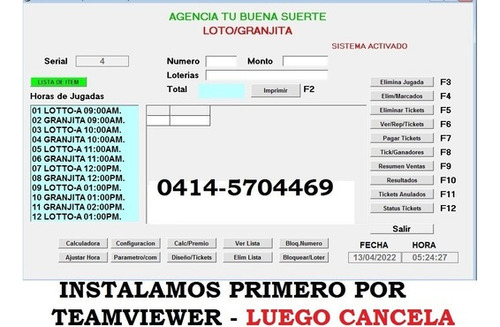 Programa Para Vender Animalitos Sin Internet Autobanqueo!