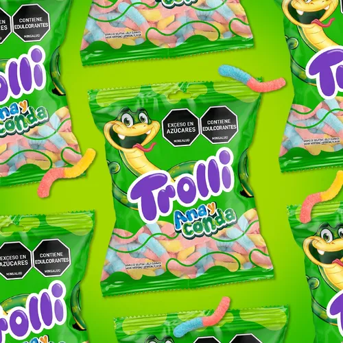 Gomitas Dulces Trolli Tortuga Ninjasplash 60grs Pack X6 Ud