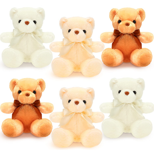 Hydren 6 Juguetes De Peluche De Oso Suave Para El Día De S.