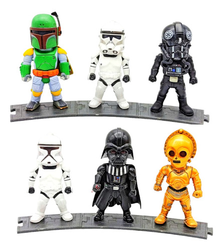 Star Wars Figuras Darth Vader Boba Fett Stormtrooper C-3po 