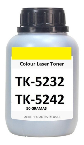 Refil Po Recarga Toner 50g Yellow P/ Toner Kyocera Tk5232