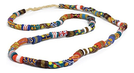 Ghana Comercio Bead Collar Largo Brillante Color