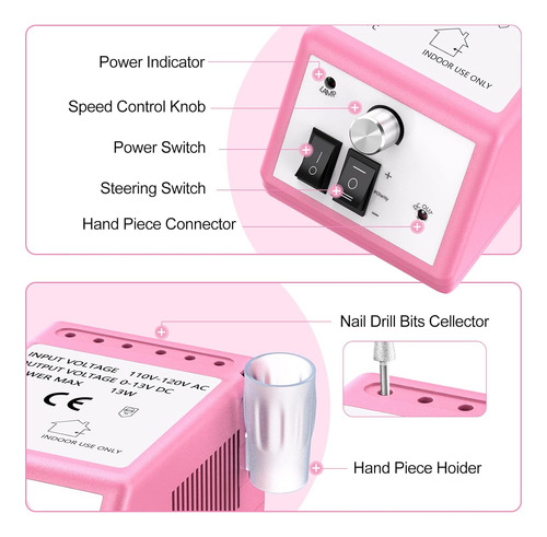 20000 Taladro Eléctrico De Uñas Profesional Lima De Uñas ...