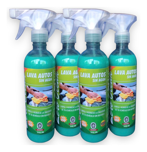 Pack 4 Zeroclean® Lava Autos Sin Agua