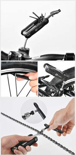 Imagen 10 de 10 de Multi Herramienta Kit Llave Portatil Para Bicicleta Rockbros