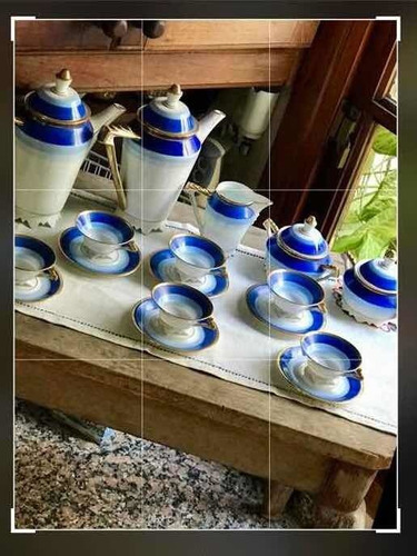 Juego De Café De Porcelana Alemana Volkstedt