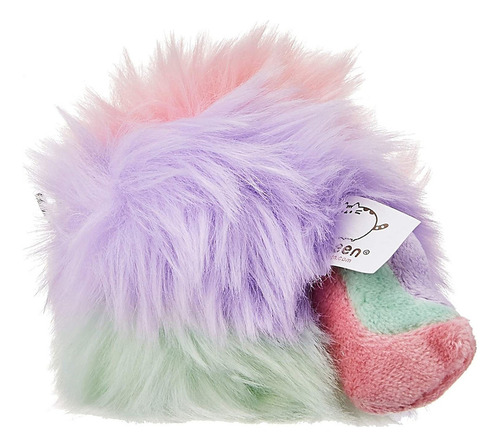 Gund Pusheen Rainbow Unicorn Cat Plush Pom Deluxe Llavero, M