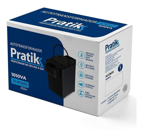 Transformador Pratik 1010va Blindado - Bivolt