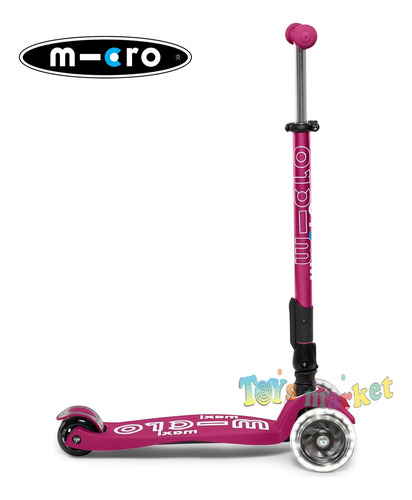 Monopatín 4 Ruedas Maxi Micro Deluxe Plegable Con Luces Led