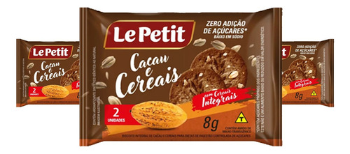 Sache Biscoito Cacau E Cereais Integral 180un Clinica
