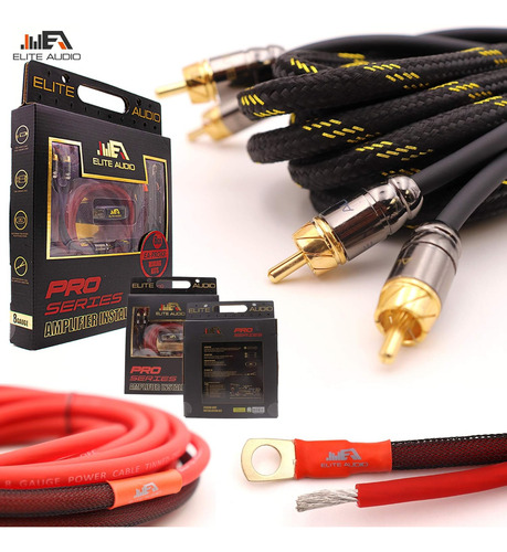 Kit Amplificador De Audio Elite Ea-prok8 Pro Calibre 8