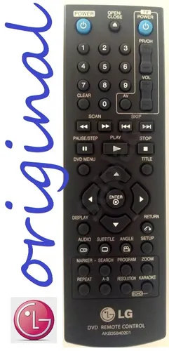 Remoto Original Dvd LG Cov33662802 Akb35840201 Akb35840202