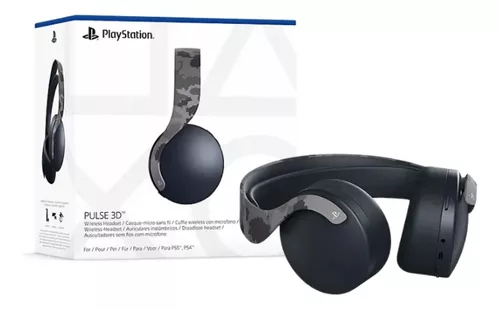 Auriculares Playstation Pulse 3d Gris Camo Inalambrico