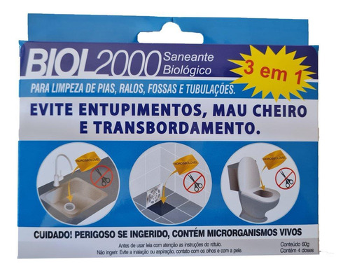 Biol 2000 Cartela 60g - 4 Doses