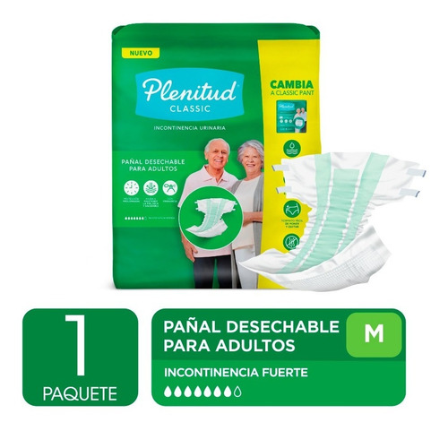 Imagen 2 de 3 de Pañal Para Adultos Plenitud Classic X 16 Unidades