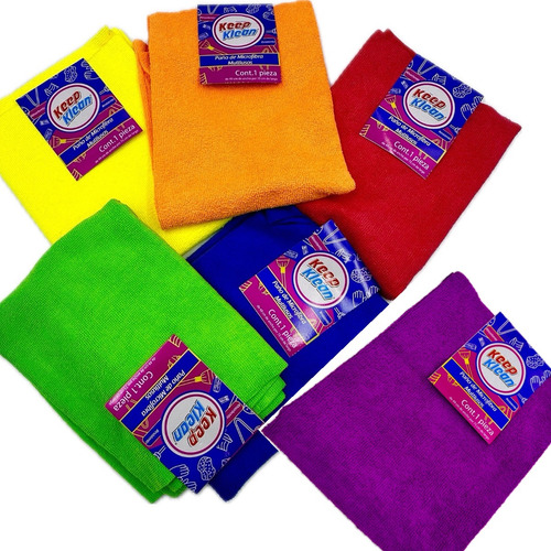 10 Trapo Paño De Microfibra Grande Multiusos 49x75 Cm R