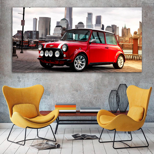 Cuadro Decorativo Autos Mini Cooper (120x60 Cm)