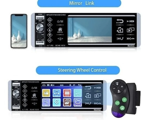 Radio 1 Din Mirror Link Touch Volvo Xc60