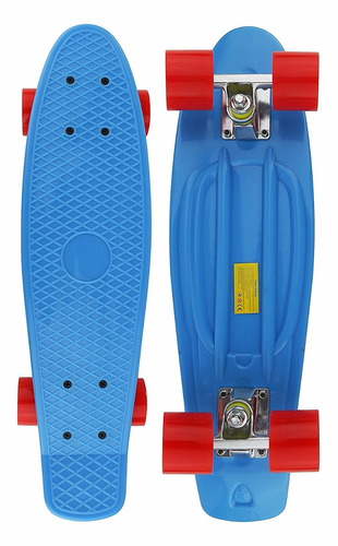 Patineta Completa 22 Pulgadas Elama Skateboard Azul Head