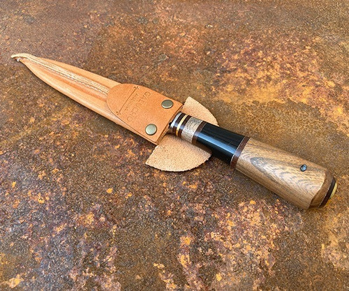 Cuchillo Artesanal Argentino Galucho Combinado Hoja De 12cm