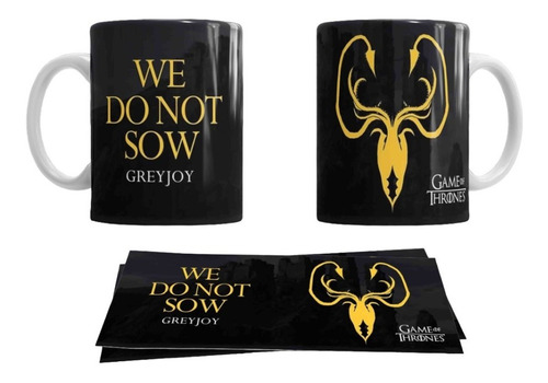 Taza Game Of Thrones Casa Greyjoy / Cerámica 330 Ml.