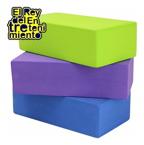 Ladrillo P/ Yoga Y Pilates Bloque Goma Eva Colores - El Rey