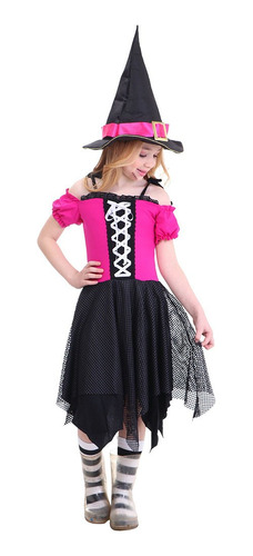 Fantasia Vestido Bruxa Travessa - Halloween - Quimera Kids