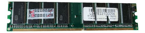 Memoria Ram Ddr Pc3200 512mb Funcionando Sin Problemas (Usado)