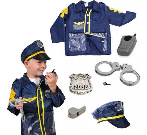 Disfraz Infantil Policia Deluxe Con Accesorios - Irion