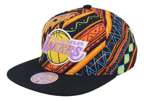 Gorra Mitchell & Ness Lakers Game Day Pattern Deadstock Hwc 