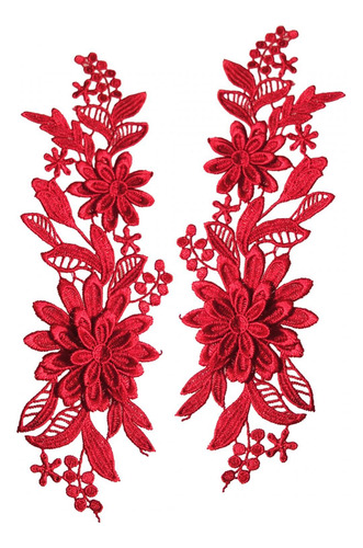 Apliques De Encaje De 2 Piezas, Apliques De Boda, Apliques