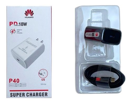 Huawei Cargador Completo De 18w Tipo C [d613]