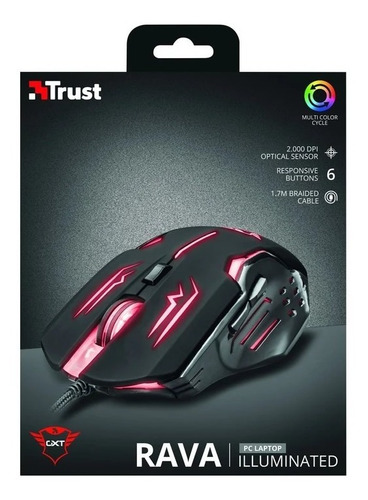 Mouse Gamer Trust Gxt 108 Rava Illuminated / Promoferta